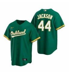 Men's Nike Oakland Athletics #44 Reggie Jackson Green Alternate Stitched Baseball Jersey
