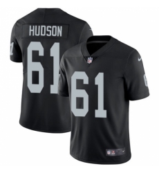 Men's Nike Oakland Raiders #61 Rodney Hudson Black Team Color Vapor Untouchable Limited Player NFL Jersey
