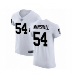 Men's Oakland Raiders #54 Brandon Marshall White Vapor Untouchable Elite Player Football Jersey