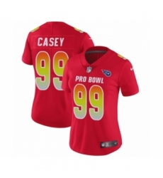 Women's Nike Tennessee Titans #99 Jurrell Casey Limited Red AFC 2019 Pro Bowl NFL Jersey