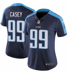 Women's Nike Tennessee Titans #99 Jurrell Casey Navy Blue Alternate Vapor Untouchable Limited Player NFL Jersey