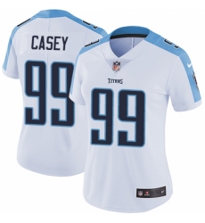 Women's Nike Tennessee Titans #99 Jurrell Casey White Vapor Untouchable Limited Player NFL Jersey