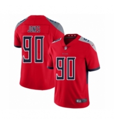 Youth Tennessee Titans #90 DaQuan Jones Limited Red Inverted Legend Football Jersey