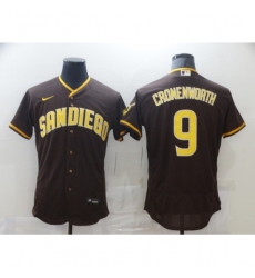 Men's Nike San Diego Padres #9 Jake Cronenworth Brown 2021 Road Player Jersey