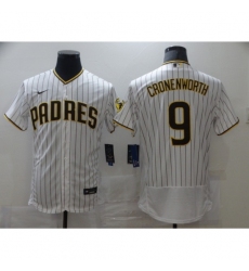 Men's Nike San Diego Padres #9 Jake Cronenworth White 2021 Road Player Jersey