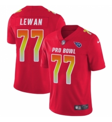 Men's Nike Tennessee Titans #77 Taylor Lewan Limited Red 2018 Pro Bowl NFL Jersey