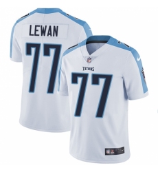 Men's Nike Tennessee Titans #77 Taylor Lewan White Vapor Untouchable Limited Player NFL Jersey