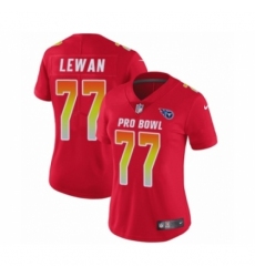 Women's Nike Tennessee Titans #77 Taylor Lewan Limited Red AFC 2019 Pro Bowl NFL Jersey