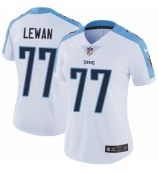 Women's Nike Tennessee Titans #77 Taylor Lewan White Vapor Untouchable Limited Player NFL Jersey