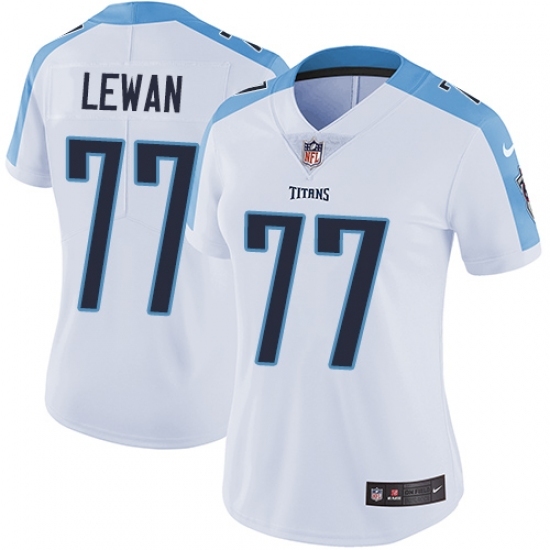 Women's Nike Tennessee Titans #77 Taylor Lewan White Vapor Untouchable Limited Player NFL Jersey Women's Nike Tennessee Titans #77 Taylor Lewan White Vapor Untouchable Limited Player NFL Jersey