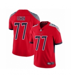 Youth Tennessee Titans #77 Taylor Lewan Limited Red Inverted Legend Football Jersey