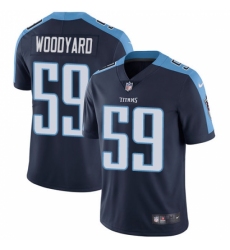Men's Nike Tennessee Titans #59 Wesley Woodyard Navy Blue Alternate Vapor Untouchable Limited Player NFL Jersey