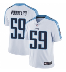 Men's Nike Tennessee Titans #59 Wesley Woodyard White Vapor Untouchable Limited Player NFL Jersey