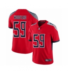 Youth Tennessee Titans #59 Wesley Woodyard Limited Red Inverted Legend Football Jersey