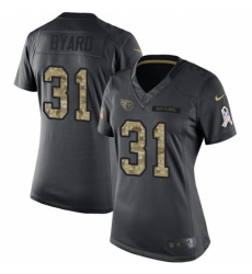 Women's Nike Tennessee Titans #31 Kevin Byard Limited Black 2016 Salute to Service NFL Jersey