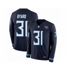 Youth Nike Tennessee Titans #31 Kevin Byard Limited Navy Blue Therma Long Sleeve NFL Jersey