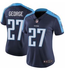 Women's Nike Tennessee Titans #27 Eddie George Navy Blue Alternate Vapor Untouchable Limited Player NFL Jersey