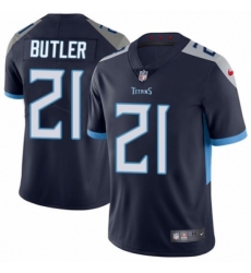 Men's Nike Tennessee Titans #21 Malcolm Butler Navy Blue Team Color Vapor Untouchable Limited Player NFL Jersey