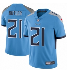 Youth Nike Tennessee Titans #21 Malcolm Butler Light Blue Alternate Vapor Untouchable Limited Player NFL Jersey