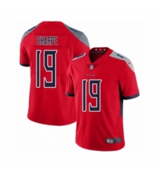 Youth Tennessee Titans #19 Tajae Sharpe Limited Red Inverted Legend Football Jersey