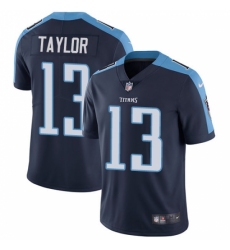 Men's Nike Tennessee Titans #13 Taywan Taylor Navy Blue Alternate Vapor Untouchable Limited Player NFL Jersey