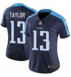 Women's Nike Tennessee Titans #13 Taywan Taylor Navy Blue Alternate Vapor Untouchable Limited Player NFL Jersey
