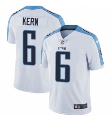 Men's Nike Tennessee Titans #6 Brett Kern White Vapor Untouchable Limited Player NFL Jersey