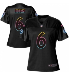 Women's Nike Tennessee Titans #6 Brett Kern Game Black Fashion NFL Jersey