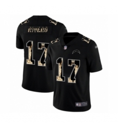 Men's Los Angeles Chargers #17 Philip Rivers Limited Black Statue of Liberty Football Jersey