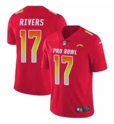 Men's Nike Los Angeles Chargers #17 Philip Rivers Limited Red 2018 Pro Bowl NFL Jersey