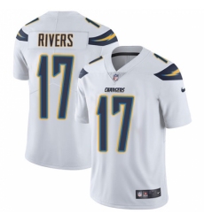 Men's Nike Los Angeles Chargers #17 Philip Rivers White Vapor Untouchable Limited Player NFL Jersey