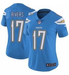 Women's Nike Los Angeles Chargers #17 Philip Rivers Elite Electric Blue Alternate NFL Jersey