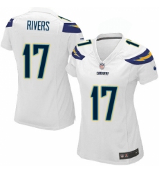 Women's Nike Los Angeles Chargers #17 Philip Rivers Game White NFL Jersey