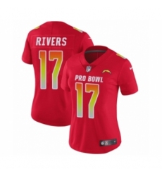 Women's Nike Los Angeles Chargers #17 Philip Rivers Limited Red AFC 2019 Pro Bowl NFL Jersey