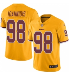 Men's Nike Washington Redskins #98 Matt Ioannidis Elite Gold Rush Vapor Untouchable NFL Jersey