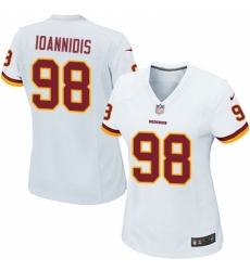 Women's Nike Washington Redskins #98 Matt Ioannidis Game White NFL Jersey