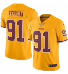 Men's Nike Washington Redskins #91 Ryan Kerrigan Limited Gold Rush Vapor Untouchable NFL Jersey