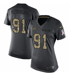 Women's Nike Washington Redskins #91 Ryan Kerrigan Limited Black 2016 Salute to Service NFL Jersey