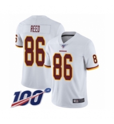 Men's Washington Redskins #86 Jordan Reed White Vapor Untouchable Limited Player 100th Season Football Jersey