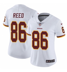 Women's Nike Washington Redskins #86 Jordan Reed White Vapor Untouchable Limited Player NFL Jersey