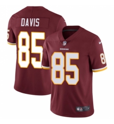 Men's Nike Washington Redskins #85 Vernon Davis Burgundy Red Team Color Vapor Untouchable Limited Player NFL Jersey