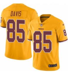 Youth Nike Washington Redskins #85 Vernon Davis Limited Gold Rush Vapor Untouchable NFL Jersey