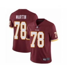 Men's Washington Redskins #78 Wes Martin Burgundy Red Team Color Vapor Untouchable Limited Player Football Jersey