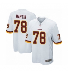 Men's Washington Redskins #78 Wes Martin Game White Football Jersey