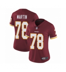 Women's Washington Redskins #78 Wes Martin Burgundy Red Team Color Vapor Untouchable Limited Player Football Jersey