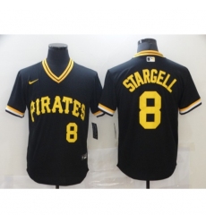 Men's Nike Pittsburgh Pirates #8 Willie Stargell Black Flexbase Authentic Collection Cooperstown Jersey