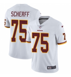 Men's Nike Washington Redskins #75 Brandon Scherff White Vapor Untouchable Limited Player NFL Jersey