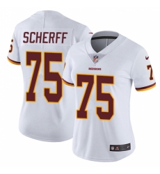 Women's Nike Washington Redskins #75 Brandon Scherff White Vapor Untouchable Limited Player NFL Jersey