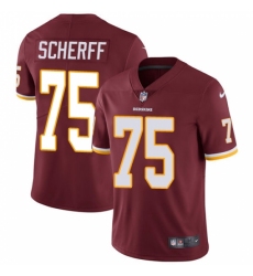 Youth Nike Washington Redskins #75 Brandon Scherff Burgundy Red Team Color Vapor Untouchable Limited Player NFL Jersey