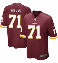 Men's Nike Washington Redskins #71 Trent Williams Game Burgundy Red Team Color NFL Jersey